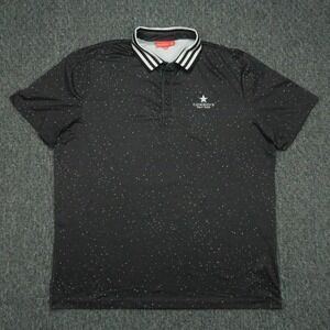 Redvanly Shirt Mens XL Black White Performance Polo Tennis Dallas Cowboys Golf